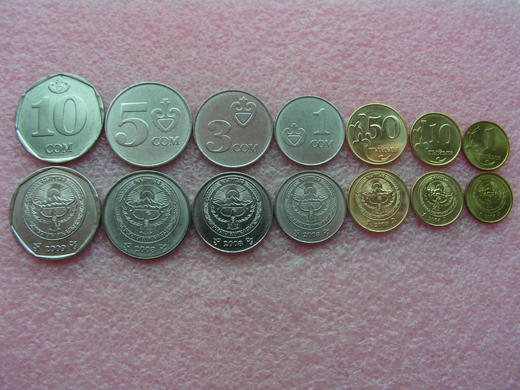 Современные монеты киргизии