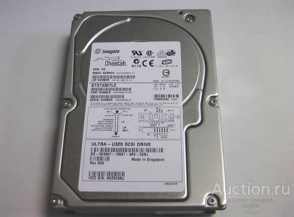 Жесткий диск Seagate ST373307LC Cheetah 10K.6 SCSI 73Gb (10K/8Mb/80pin)