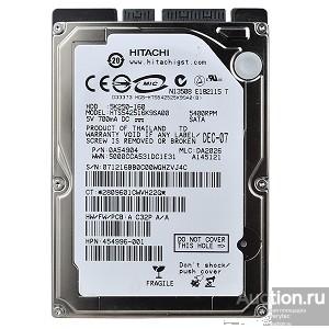 Жесткий диск Hitachi HTS542516K9SA00 SATA 160GB 5.4K 2.5