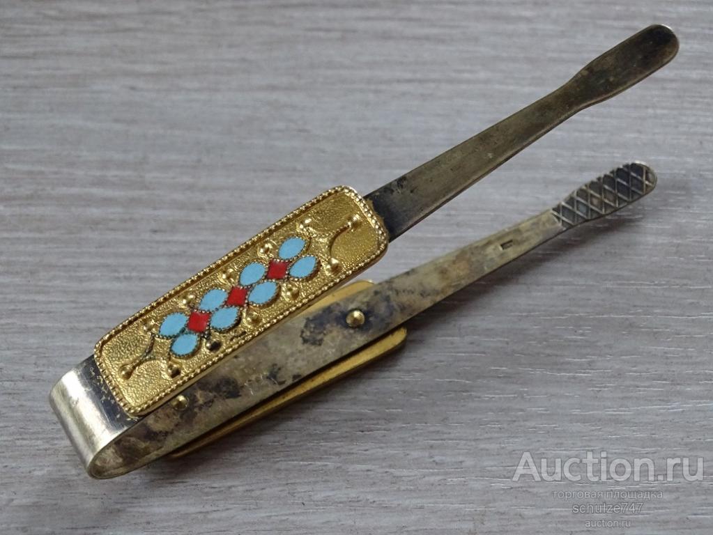 ЩИПЦЫ ДЛЯ САХАРА МЕЛЬХИОР ЭМАЛЬ СССР ЛЮМ