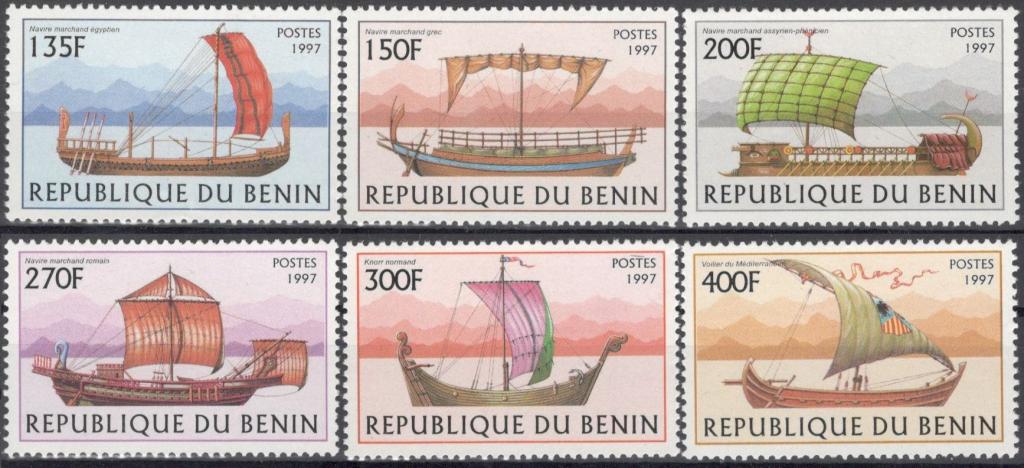 Бенин, 1997, № 971-976, € 7,5, MNH, полн. корабли