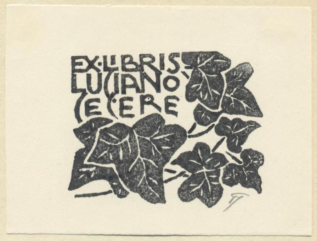 Экслибрис. Ex Libris Luciano Cecere. Gambin