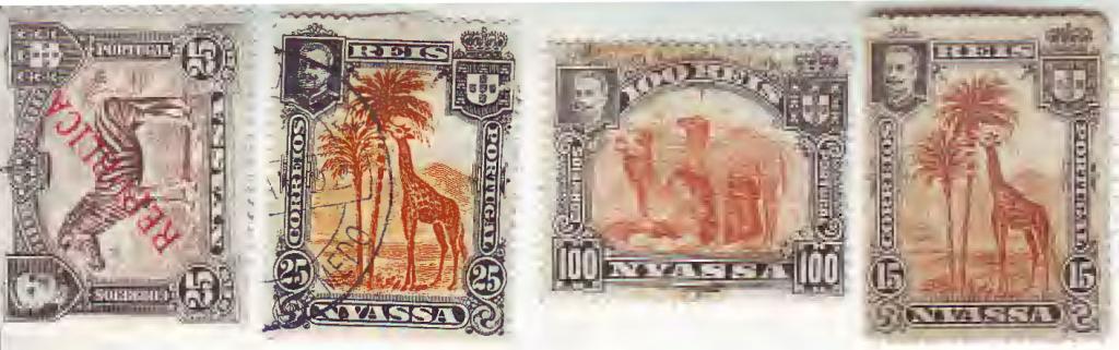 Ньясса.Жираф и верблюд.3м - *,1 - гаш.