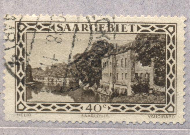 Саар 1926 г. стандарт  гашеная