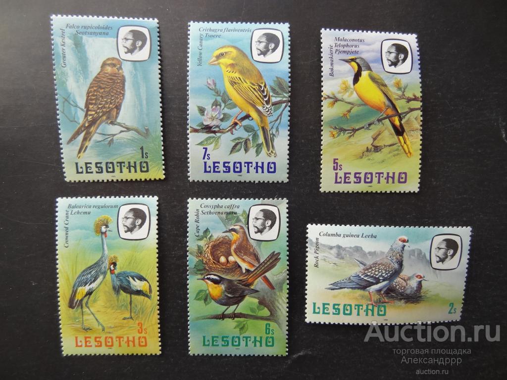 Лесото 1981 фауна птицы MNH часть серии