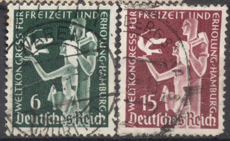 Германия 1936 г. серия Молодежь гашеная (КЦ 2 ЕВРО)