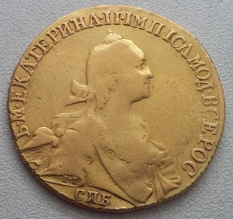 10 рублей 1773 года. Ремонт. Золото — покупайте на Auction.ru по ...
