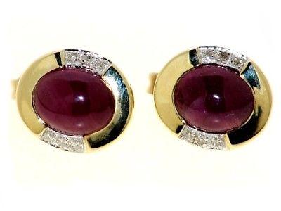Серьги золото 585 пр. Рубины и бриллианты. Новые. 5.21 гр
