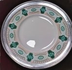 РЕДКОСТЬ! СТАРИННЫЙ ФАРФОР В СЕРЕБРЕ!! БОЛЬШОЕ БЛЮДО ВЕДЖВУД WEDGWOOD АНГЛИЯ! СТЕРЛИНГ!!