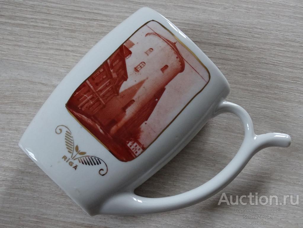 ПОИЛЬНИК ПОИЛКА РИГА РИЖСКИЙ ФАРФОР СССР РЕДКАЯ!!