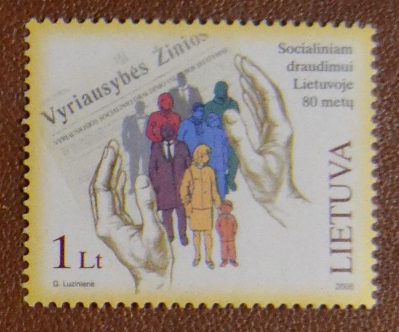 Литва 2006 г. 80 лет страховой системе - чистая