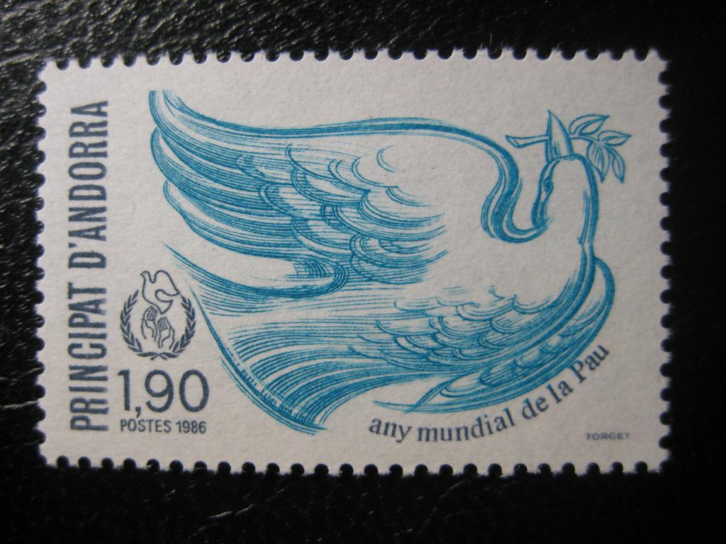 Марки. Андорра. Франция. 1986 г.