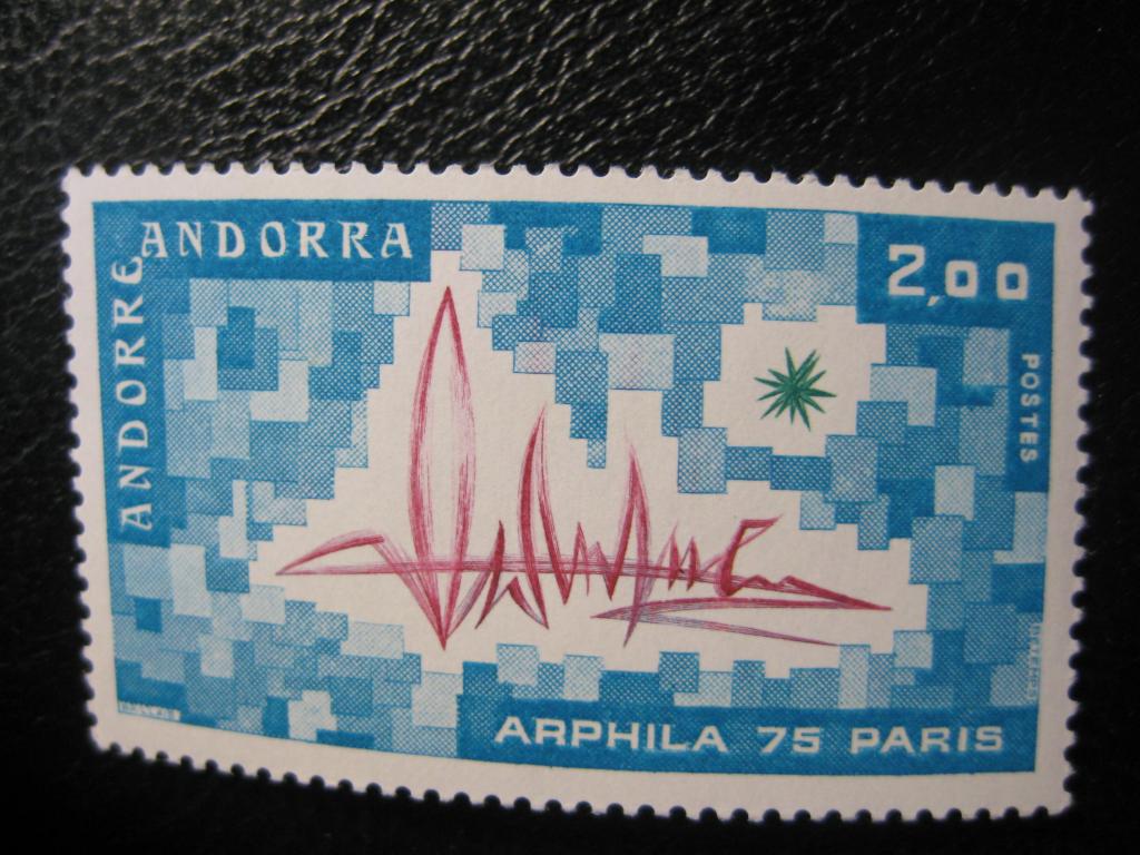 Марки. Андорра. Франция. 1975 г.
