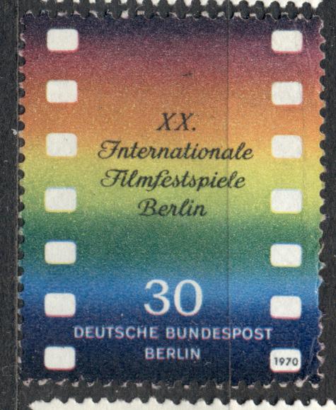 ФРГ (Берлин) 1970 г. 20 кинофестиваль в Берлине негашеная * (след наклейки)