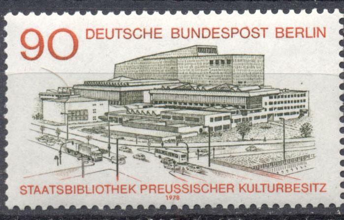 ФРГ (Берлин) 1978 г. марка № 577 негашеная** КЦ 1,8  ЕВРО