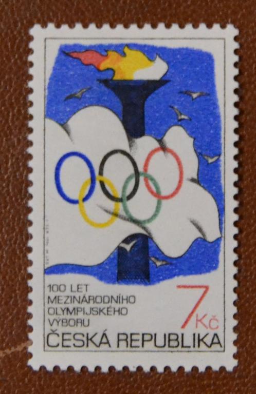 Чехия 1994 г. Спорт, 100 лет Олимпийскому комитету, Мих. № 46 чист