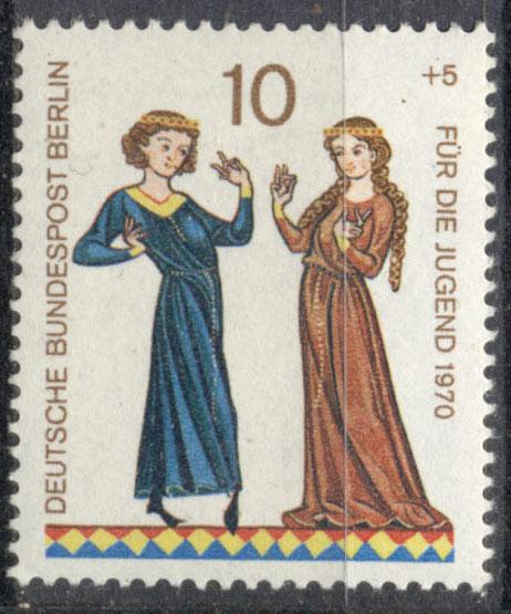 ФРГ (Берлин) 1970 г. марка № 354 негашеная** КЦ  0,3  ЕВРО