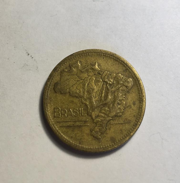 2 крузейро Бразилия 1947 год.  Монета Бразилия.