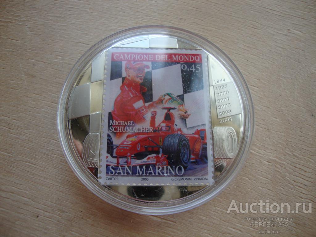 Конго 5 франков 2007 Михаэль Шумахер Формулы-1 Феррари Марка