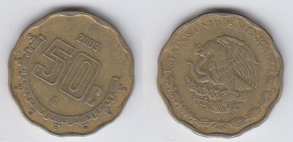 Мексика 50 сентаво 2003