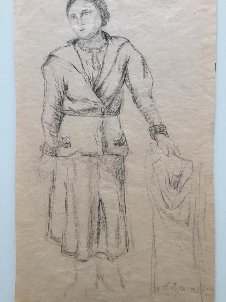 Ермилова-Платова Е.Ф. (1895-1974) "Стоящая" (1936)