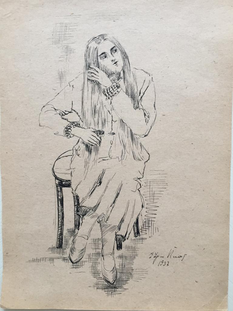 Ермилова-Платова Е.Ф. (1895-1974) "Утренний туалет" (1937)