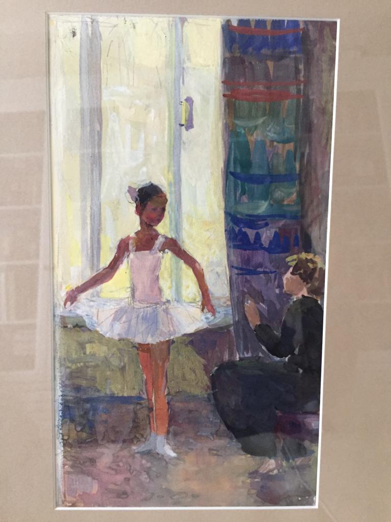 Шевченко Т.А. (1911-1997) "У окна. Маленькая балерина"