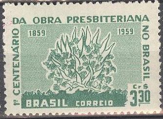 + Бразилия 1959 Michel 970 (CV 0,6 eur) MNH Религия Пресвитерианство