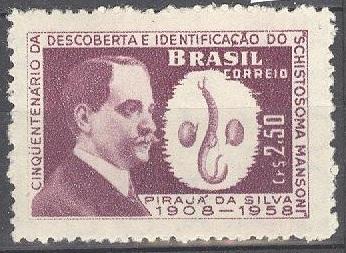 + Бразилия 1959 Michel 971 (CV 1,2 eur) MNH Персоналии Наука Ученый