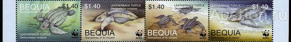 Бекия (Гренадины) 2001 WWF пс сц MNH