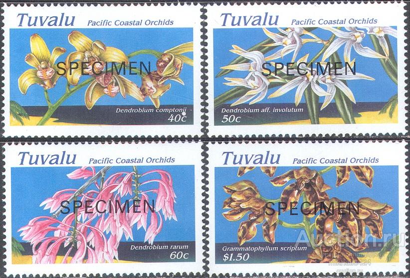 С4068 Флора Растения Цветы SPECIMEN 1984 Тувалу 4м п/с **
