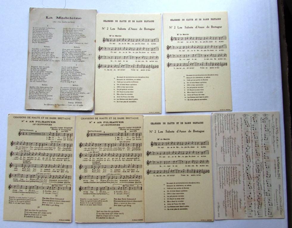 Ноты и тексты песен Франция