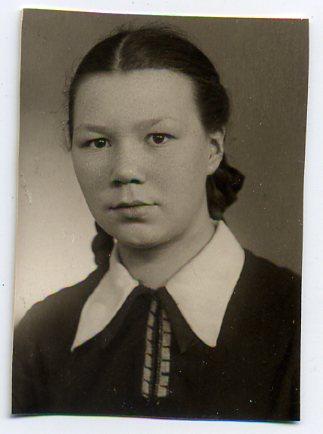 Советский быт Девушка одежда мода 1955 год 7 х 5 см
