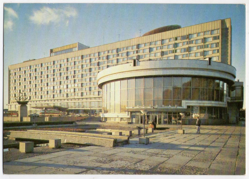 Открытка. Гостиница Ленинград. 1986 г. Архитектура. СССР. Санкт-Петербург.