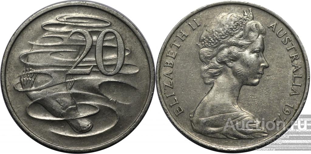 Австралия 20 центов 1972 (арт 466-674)