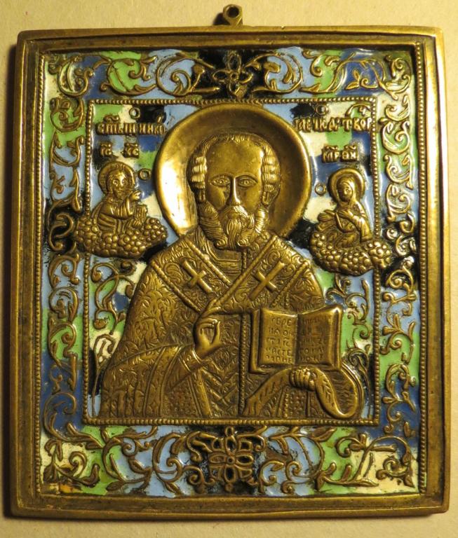 Икона Святой Николая 5 цветов эмали