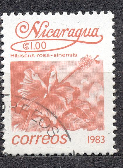 Никарагуа 1983 г.. Стандарт ЦВЕТЫ гашеная