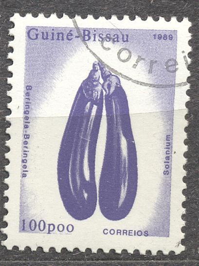 Гвинея Биссау 1989 г. стандарт ОВОЩИ гашеная