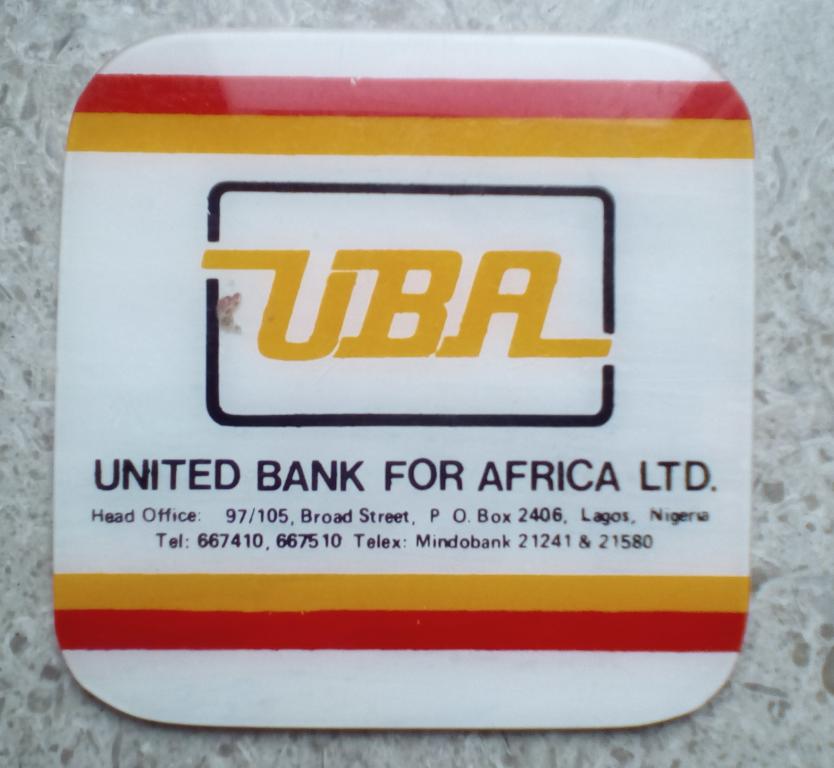 Подставка Бирдекель United Bank for Africa Ltd, Лагос, Нигерия 1980-е