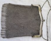 СЕРЕБРО 84. Серебряная сумка, сумочка, кольчуга, кольчужка. 368 грамм. Клеймо "М.онь"