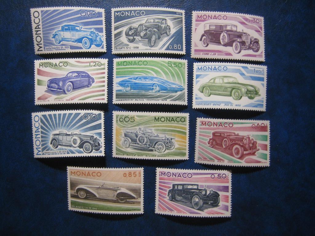 Марки. Монако 1975 г