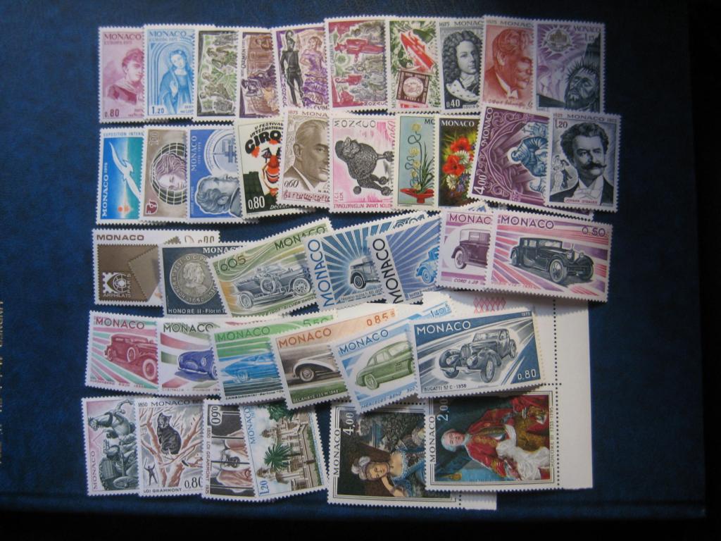 Марки. Монако 1975 г