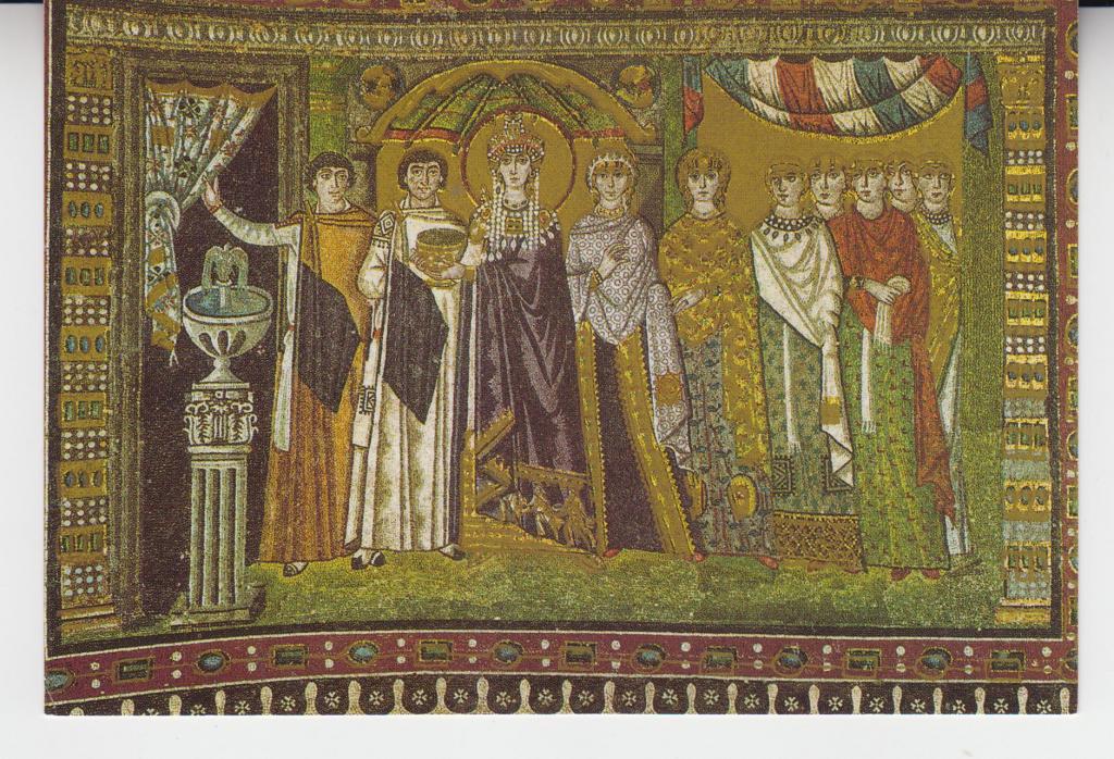 RAVENNA. Базилика Сан-Витале. Мозаика. Объект Всемирного наследия ЮНЕСКО.