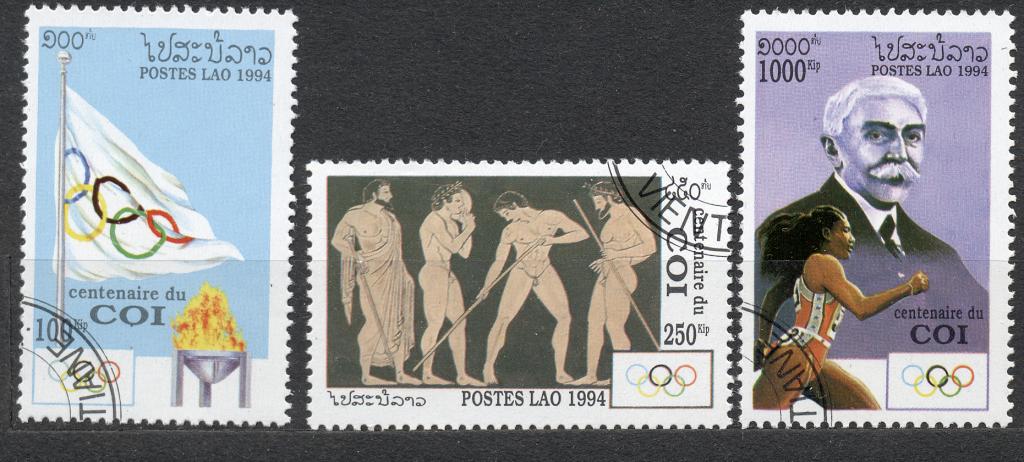 Лаос 1994 г. серия ОИ гашеная