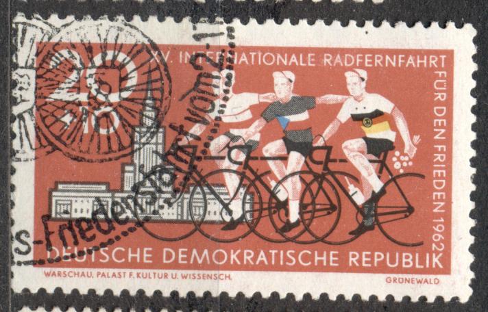 ГДР 1962 г. гашеная спецгашение