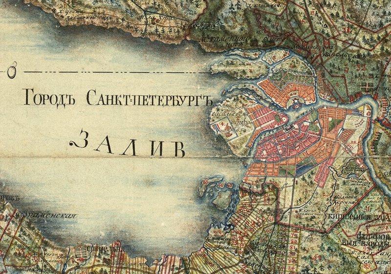 Карта спб старая
