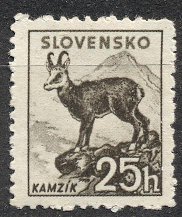 Словакия 1942 г.  стандарт Горный козел негашеная,*