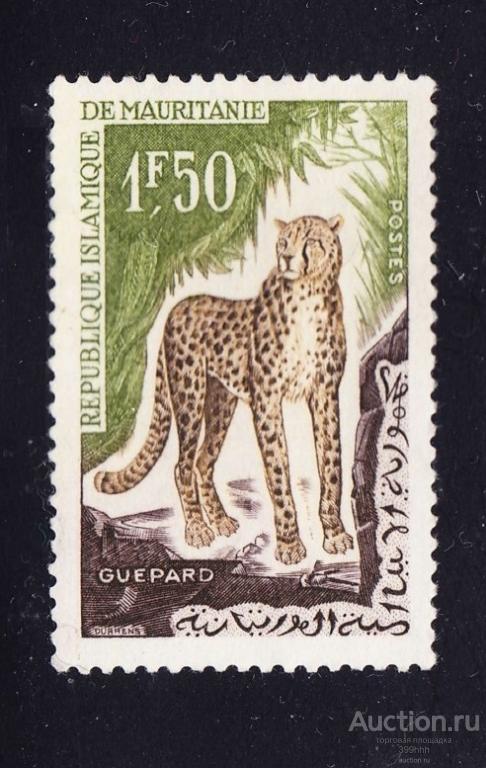фaунa ЛЕОПАРД Aфpикa 1963 МАURITANIE 1F50**
