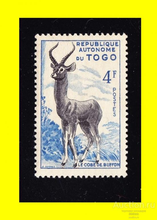 фауна Африка 1957 TOGO 4F* АНТИЛОПА