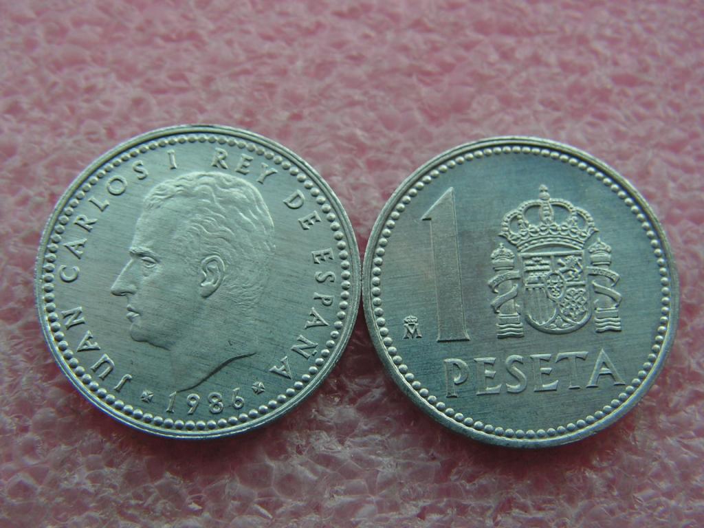 Испания 1 песета 1986 unc